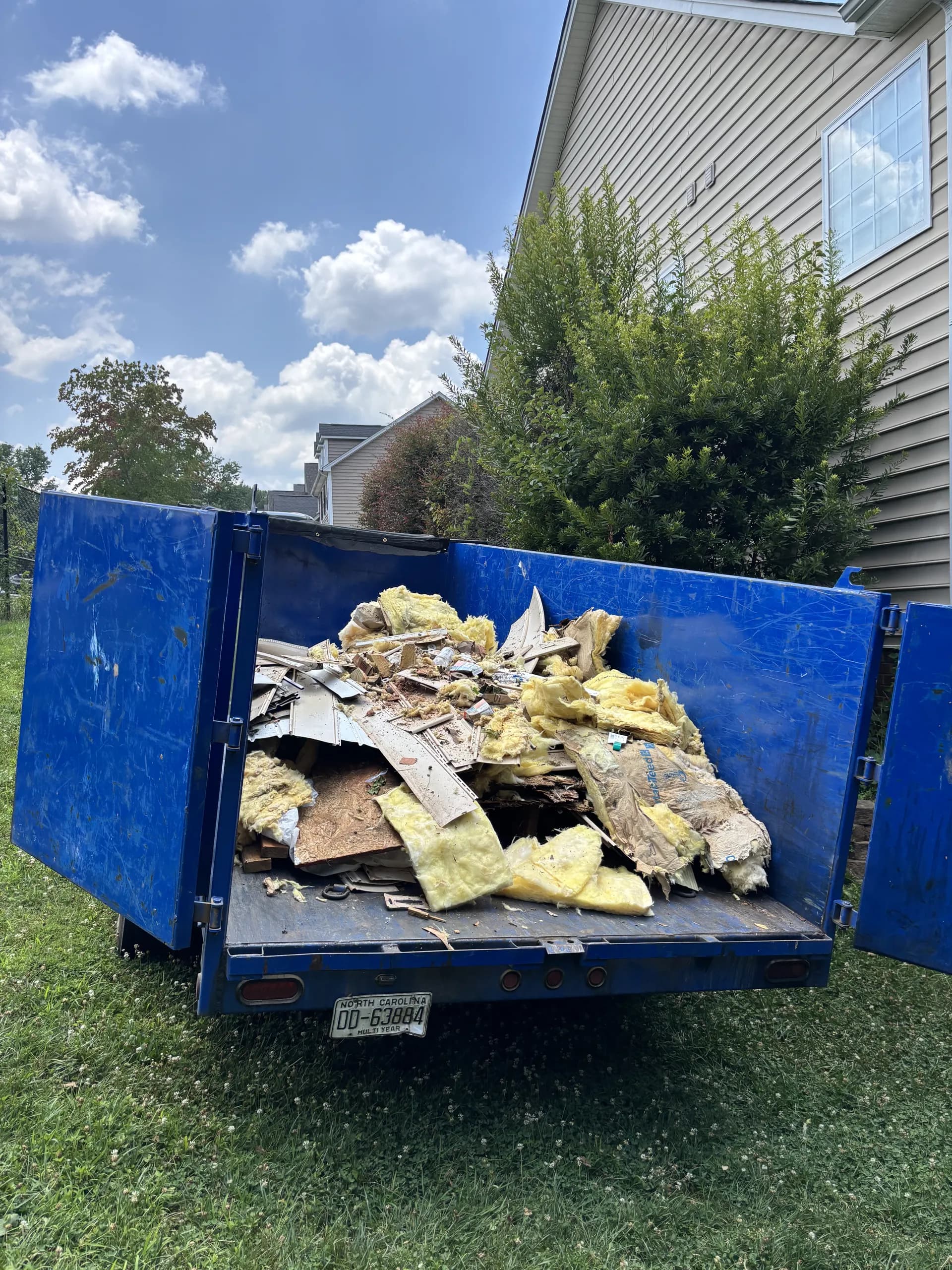 Recent construction debris job