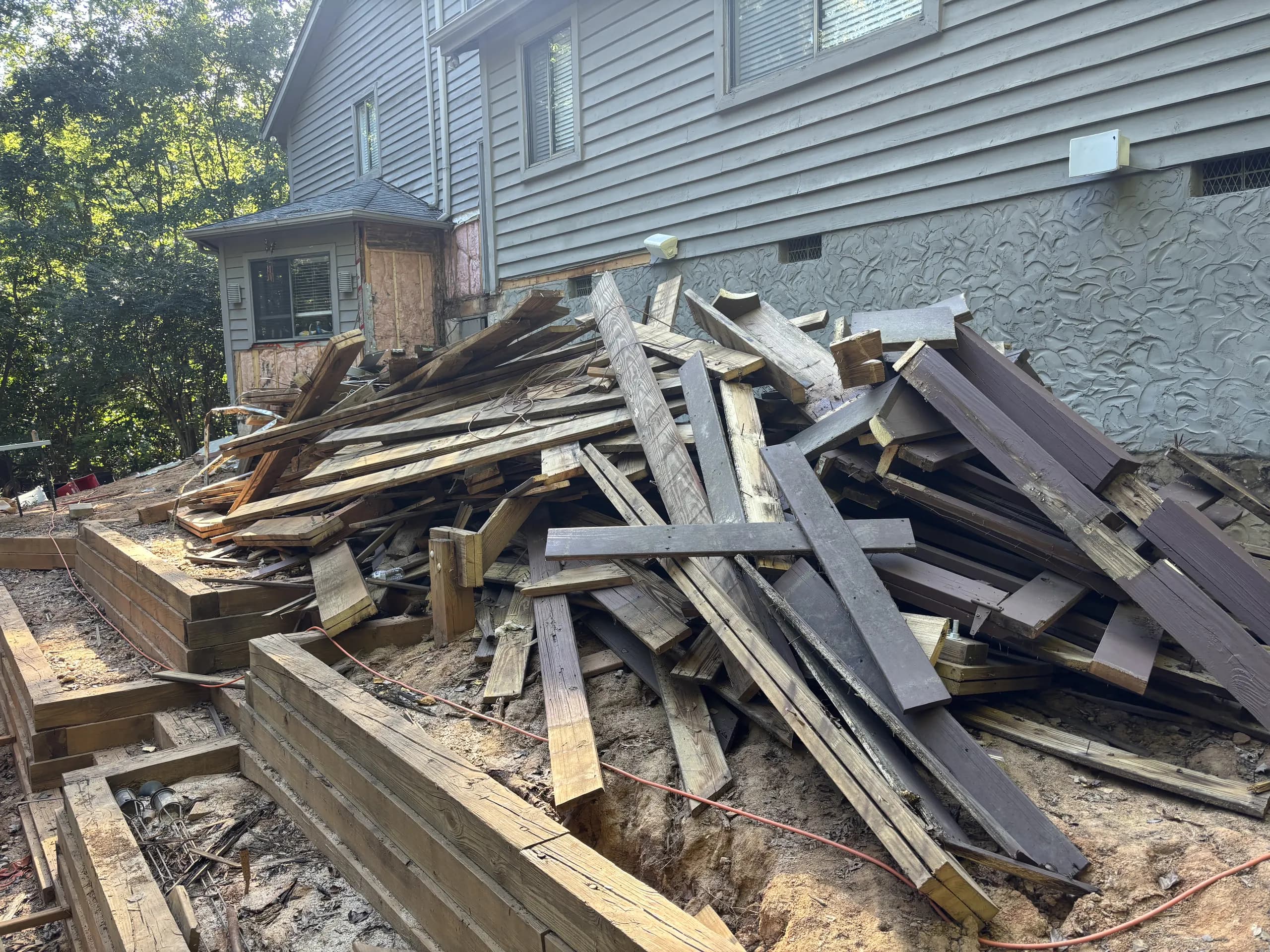 Recent construction debris job