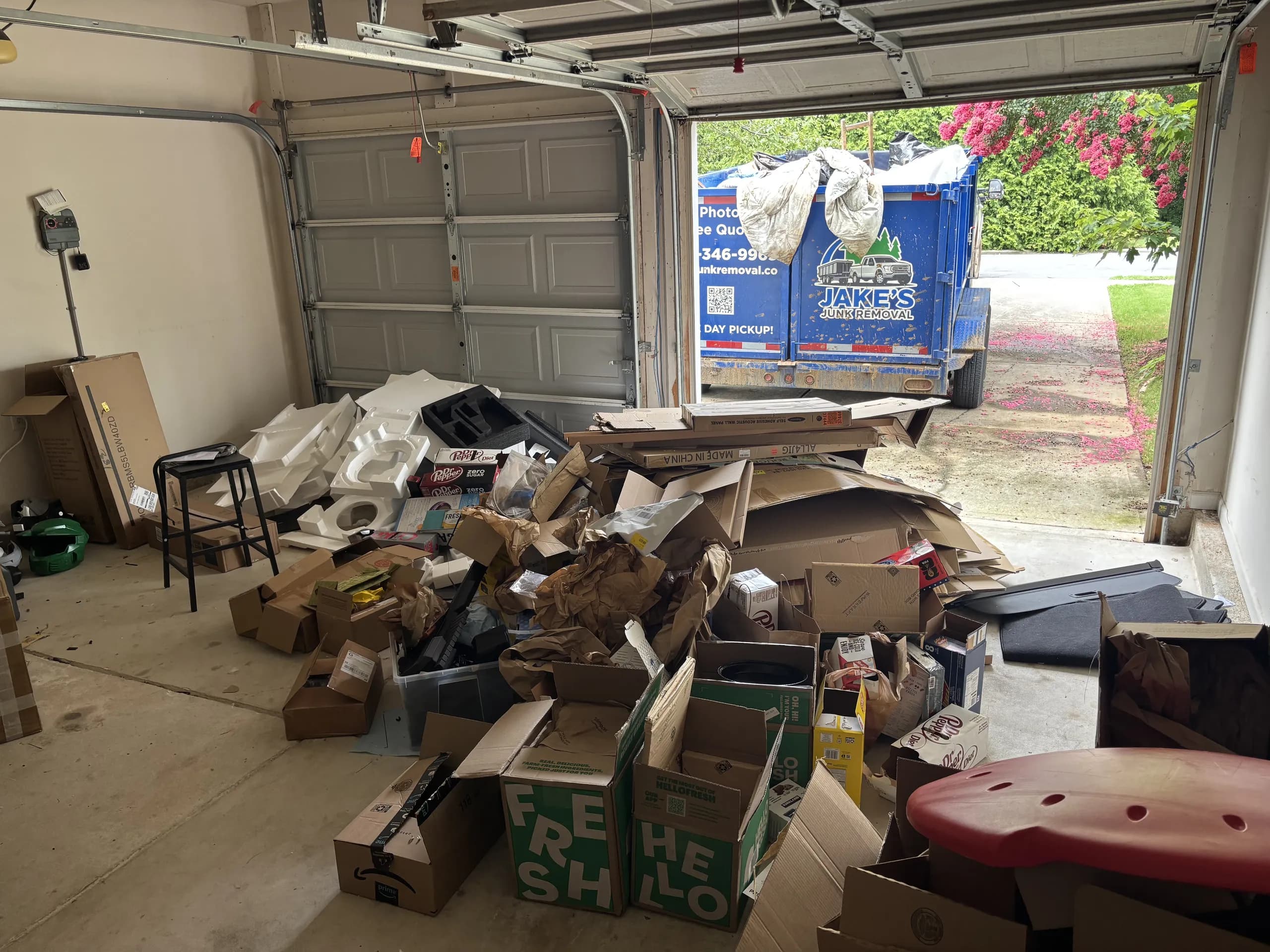 Recent garage cleanouts job