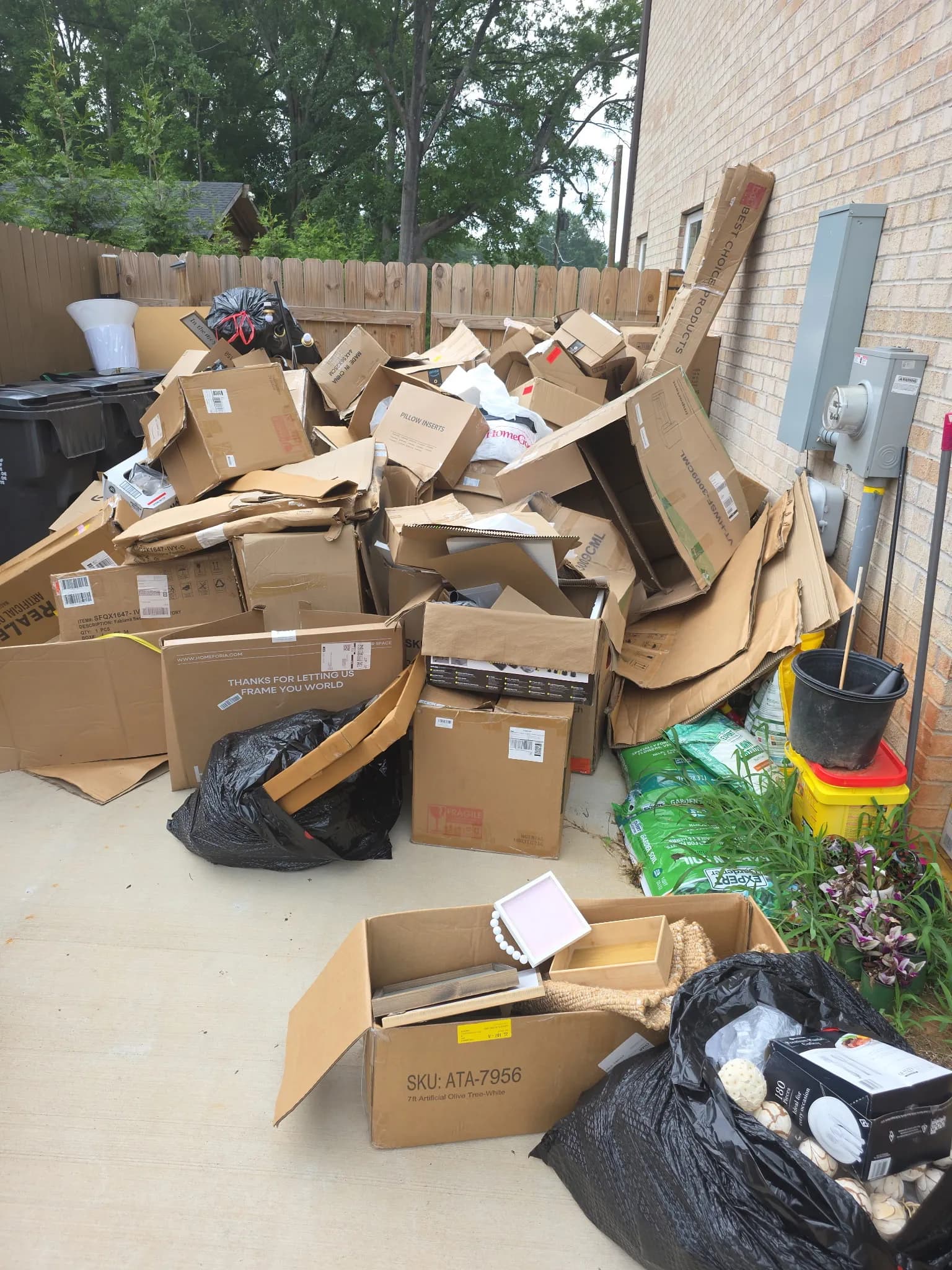 Recent moving cleanouts job