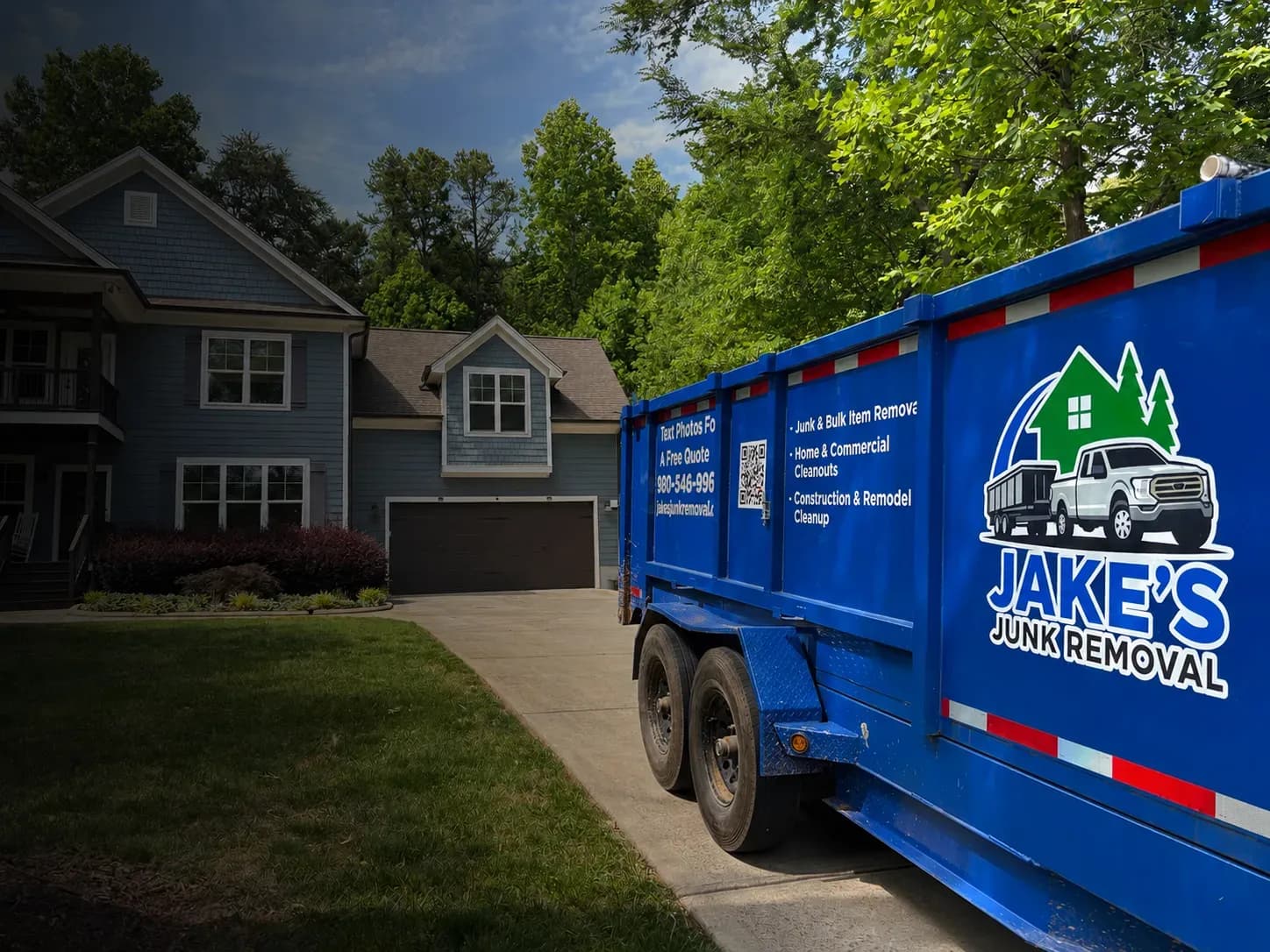 Jake's Junk Removal crew at work